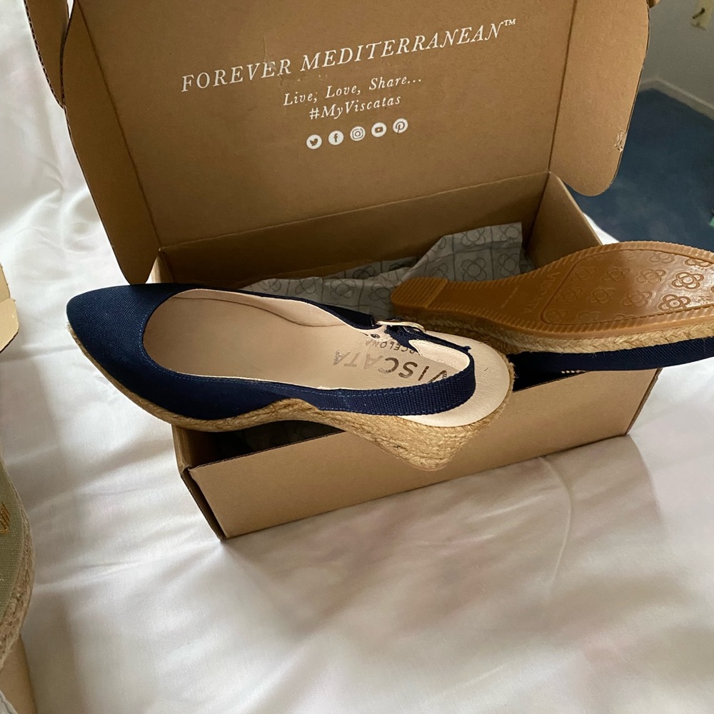 Palomera Canvas Espadrille Wedges